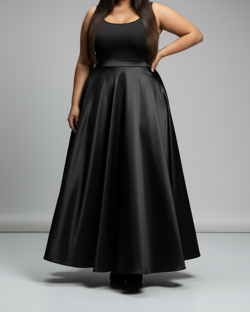 Black Silk Skirt