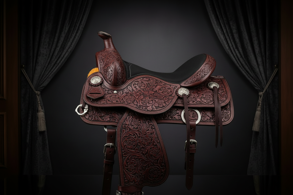 UQAAB Premium Leather Western Saddle Complete Set – 7-Piece Full Accessory Bundle | Ages Like A Fine Wine