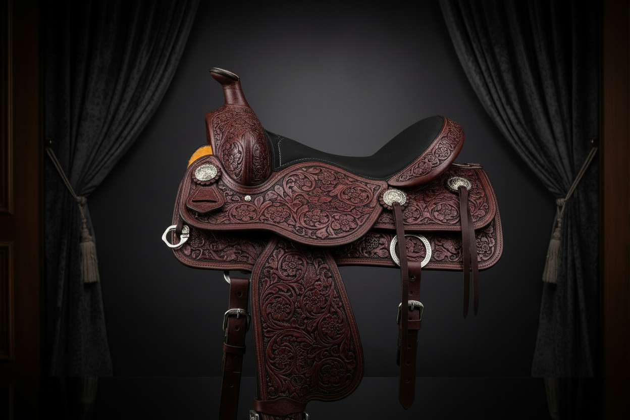 UQAAB Premium Hand-Tooled Western Saddle | Ages Like A Fine Wine