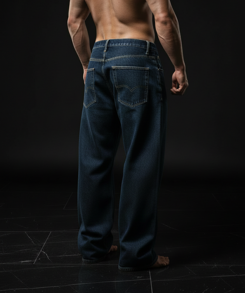 Baggy Indigo Denim - Daylight Premium