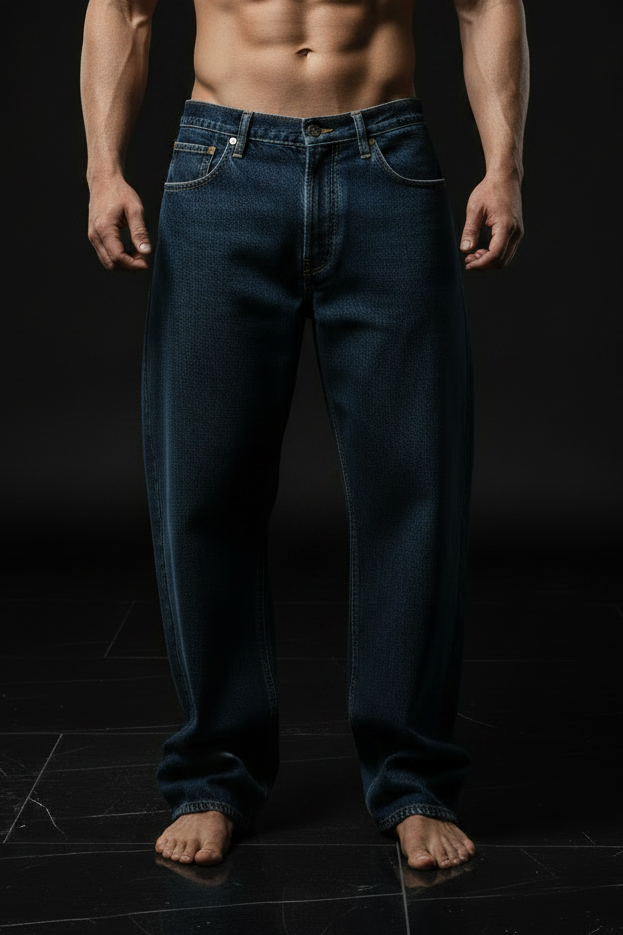 Baggy Indigo Denim - Front Shot