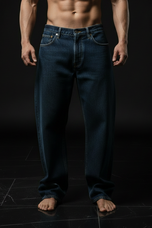 Baggy Indigo Denim - Front Shot