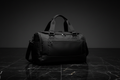 Black Gym Bag on Marble