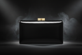 Black Leather Clutch - Front