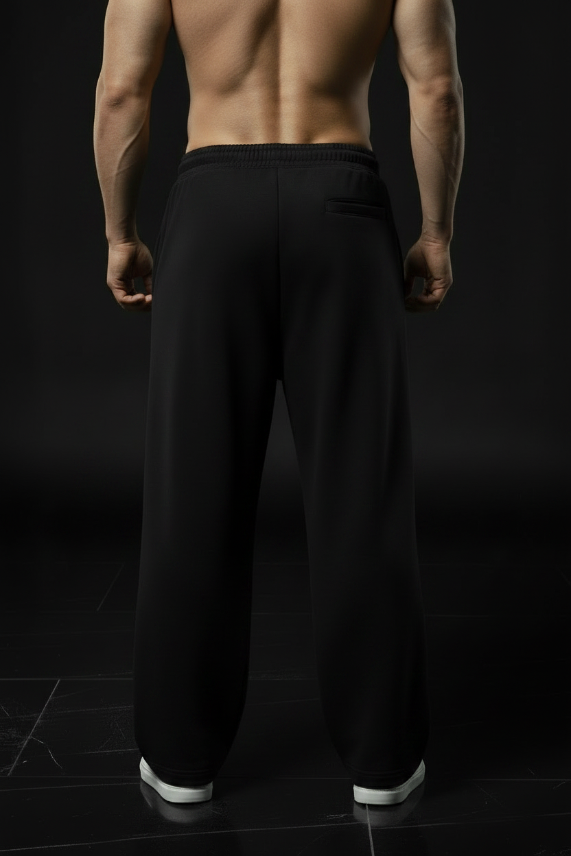 Black Tech Fleece Clean Back