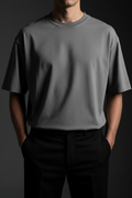 Grey Heavyweight Cotton T-Shirt