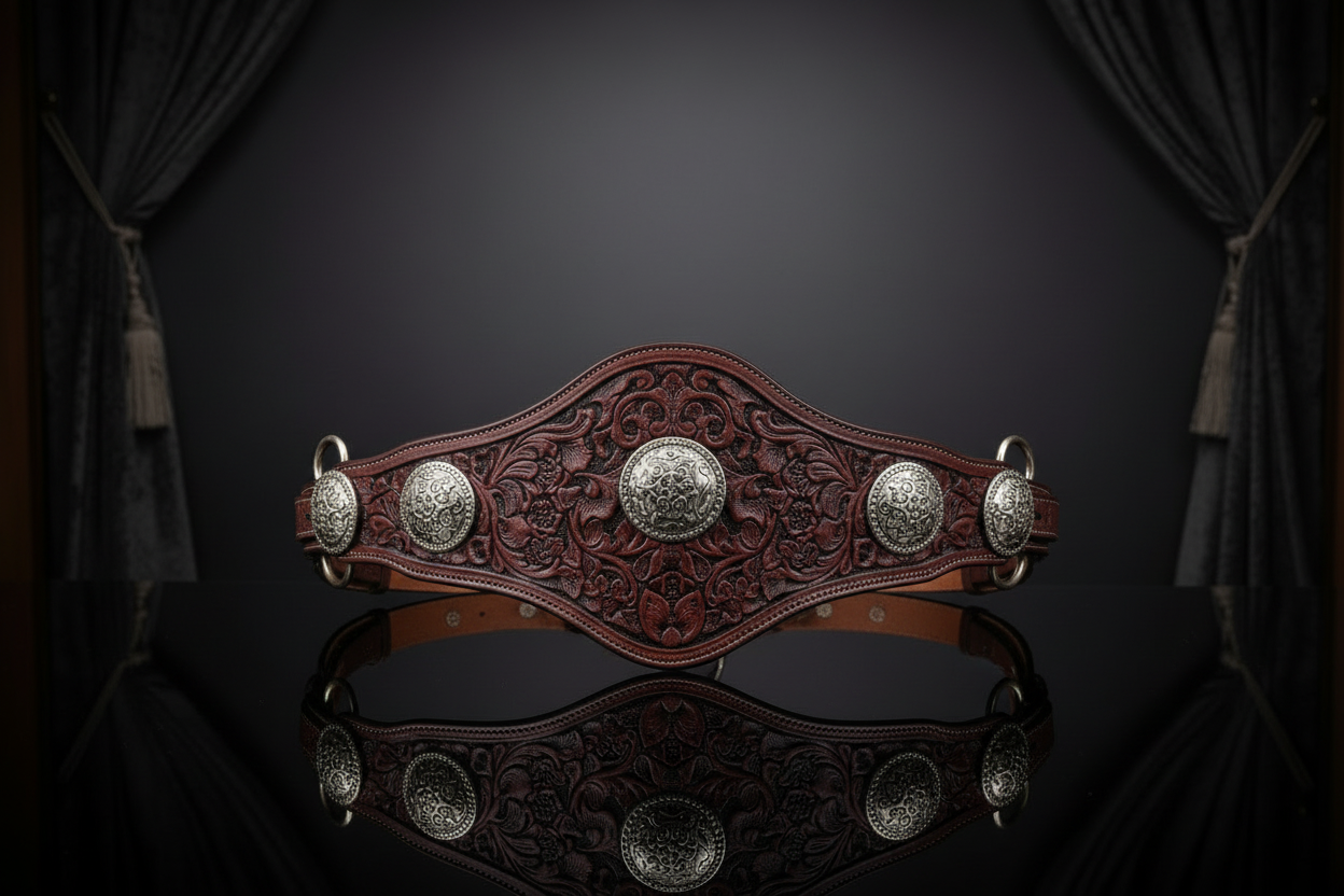 UQAAB Premium Hand-Tooled Western Breast Collar | Ages Like A Fine Wine