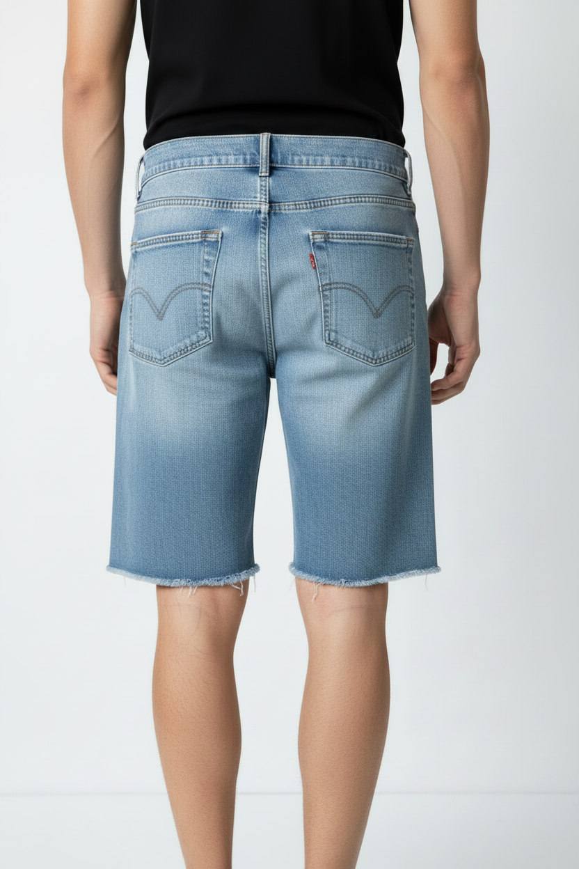 Men's Denim Jorts Back Shot - No Waist Label