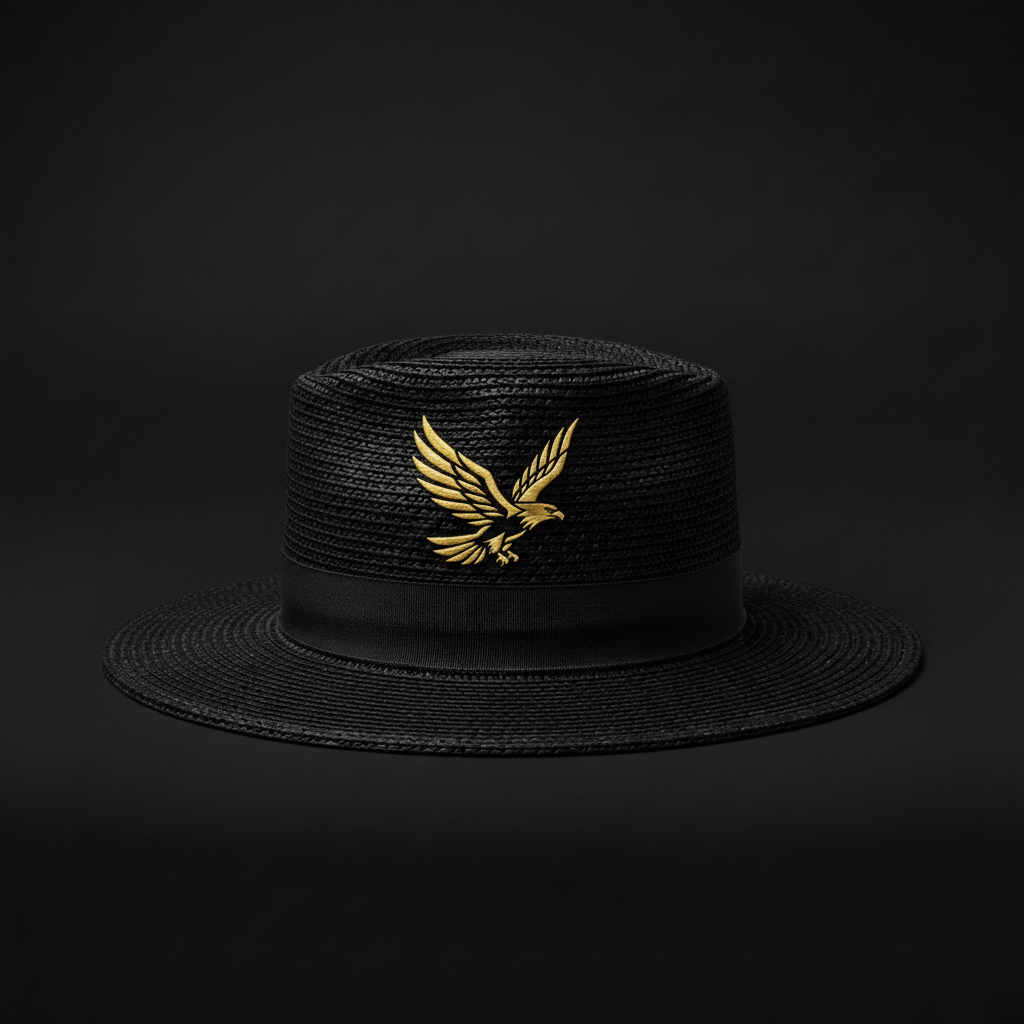 UQAAB Wicker Hat – Embroided Eagle logo – Gold Eagle Edition | Universal