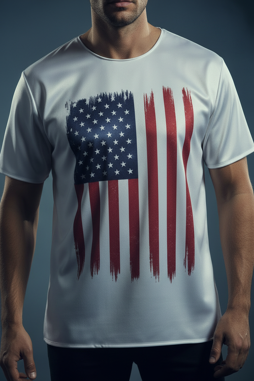 UQAAB Clean Flag Tee - Close Up