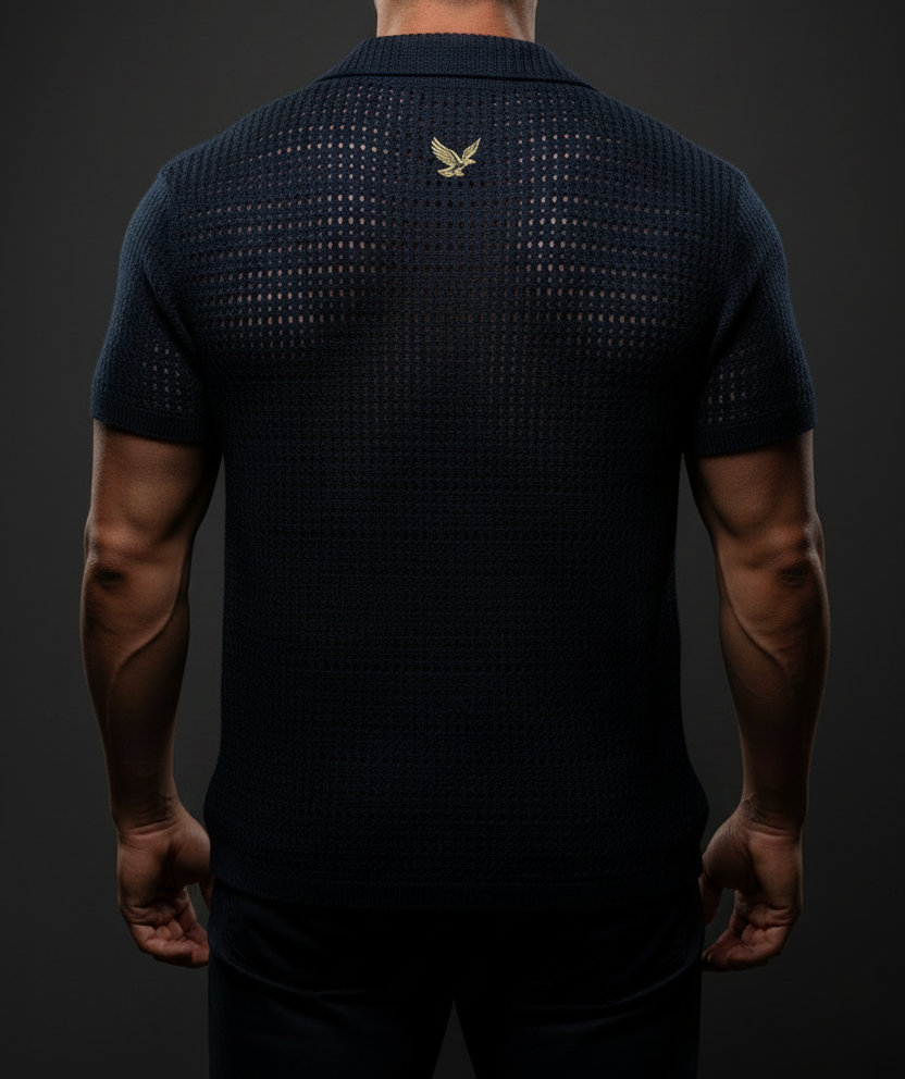 UQAAB Crochet Shirt — Back View
