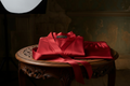 UQAAB Red Silk Set - With Belt, Black Gold Label