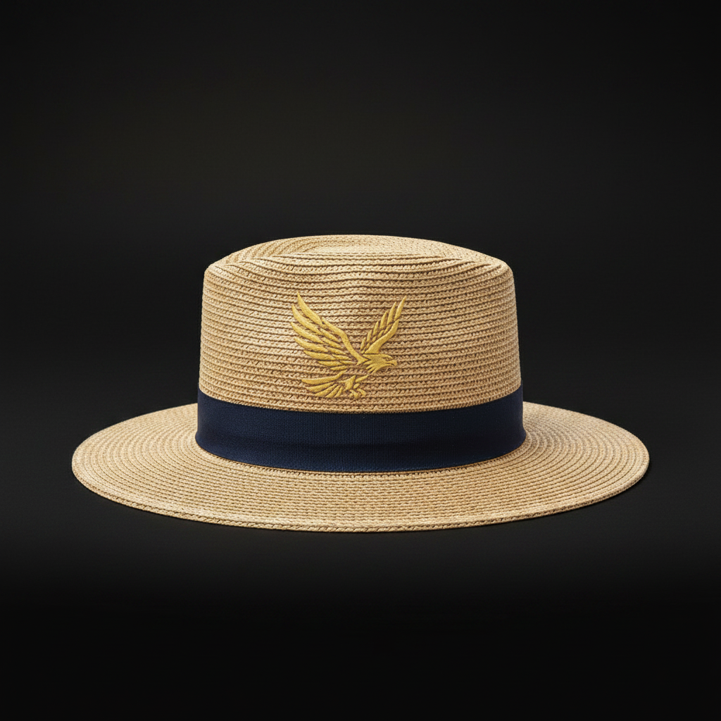 UQAAB Wicker Hat – Embroided Eagle logo – Gold Eagle Edition | Universal