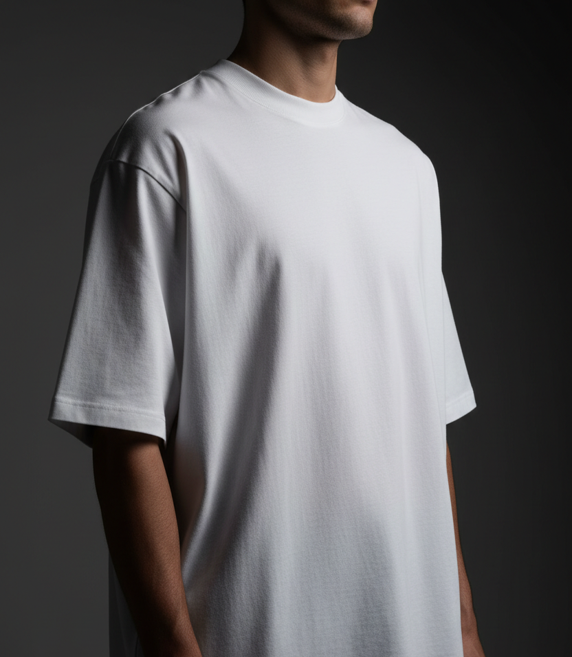 White Heavyweight Cotton T-Shirt
