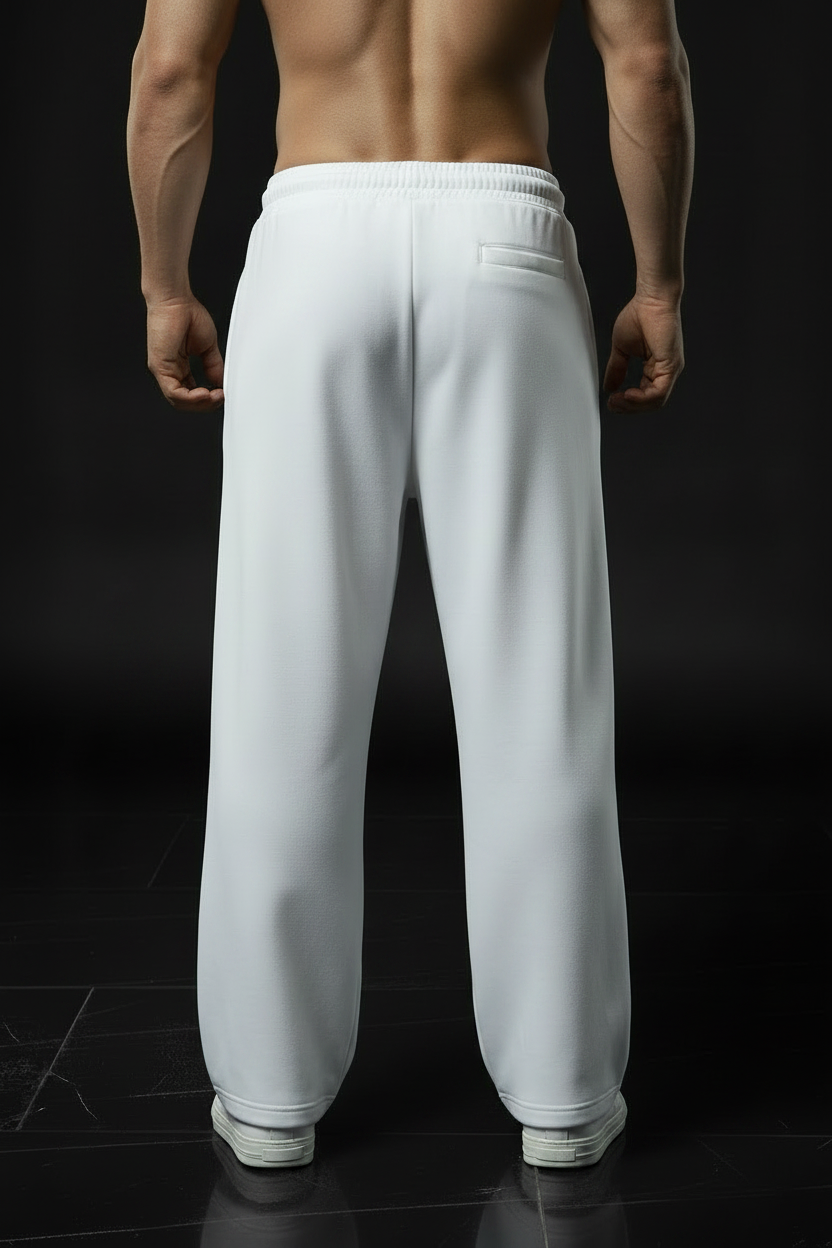 White Tech Fleece Clean Back
